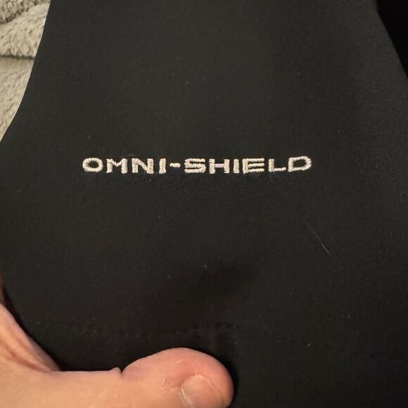 Columbia Men’s Large Softshell Jacket Black Full Zip Omni-Shield Outdoor Coat - Picture 7 of 7